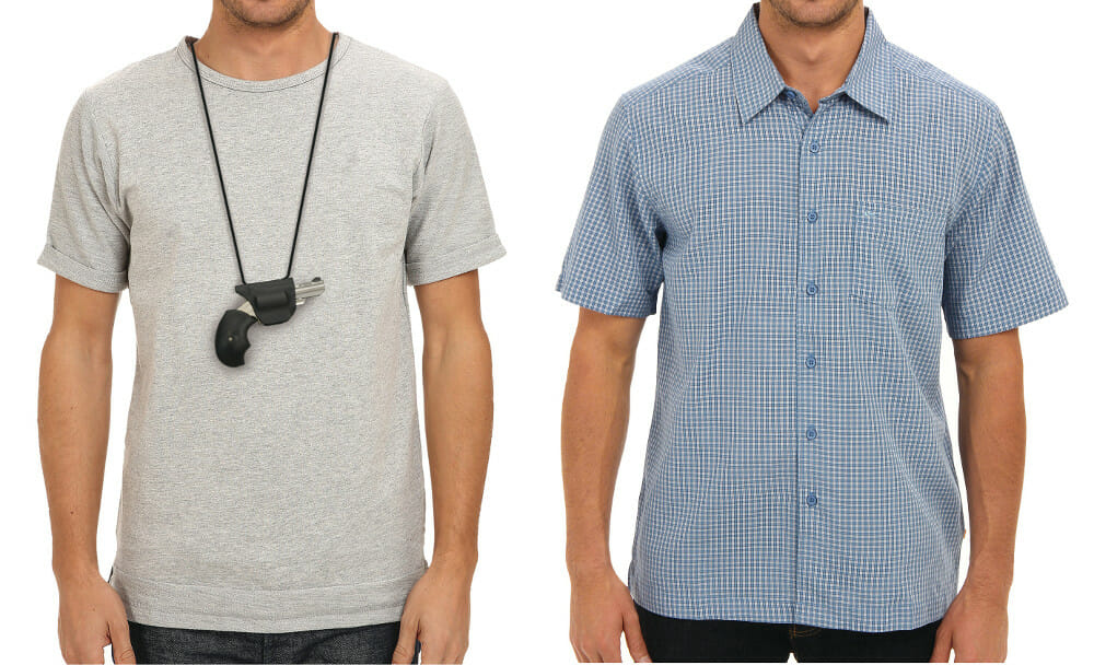 Undercover Holster - on shirts