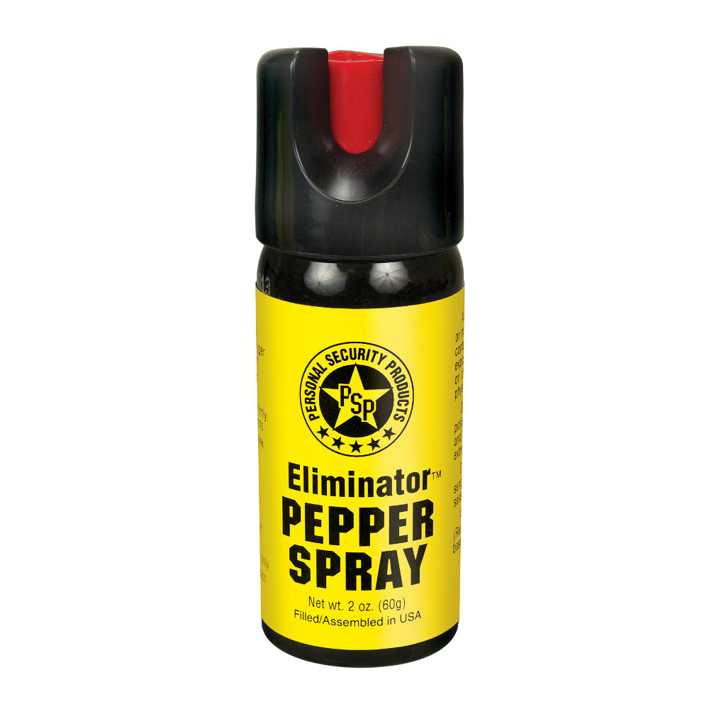 2 oz. eliminator pepper spray with twist lock top