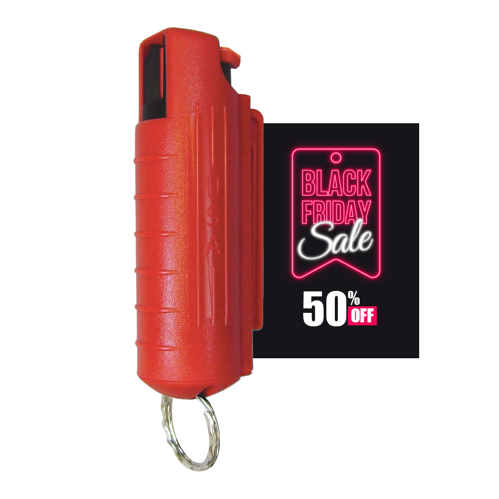 1/2 oz. Pepper Spray with hard case and key ring