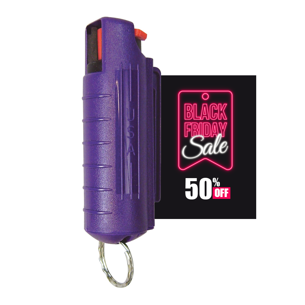 1/2 oz. Pepper Spray with hard case and key ring